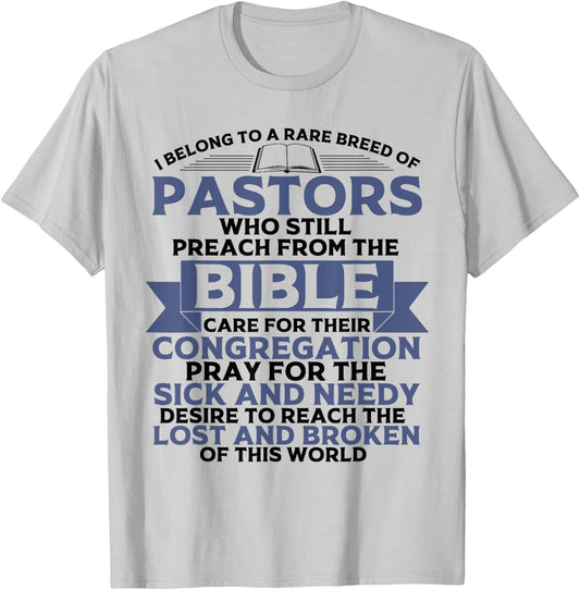 Funny Pastor Appreciation Gift Christian Preacher Men Women T-Shirt - T-Shirt | Ash