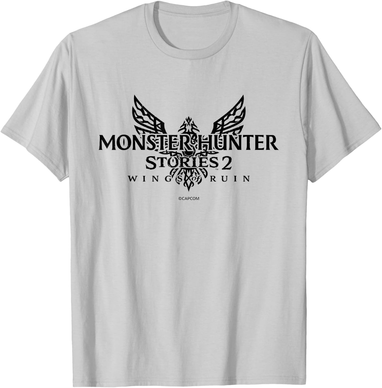 MONSTER HUNTER STORIES 2: WINGS OF RUIN Logo (B) T-Shirt - T-Shirt | Ash