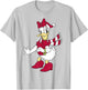 Disney Daisy Duck Classic Christmas Portrait T-Shirt - T-Shirt | Ash
