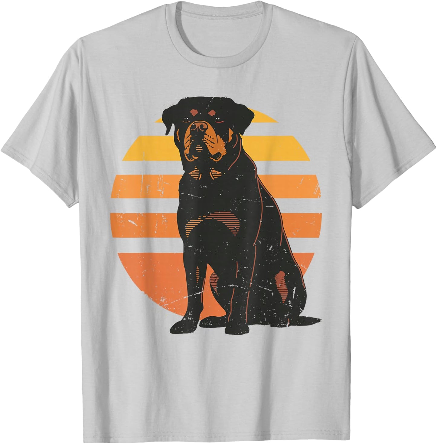 Retro Rottweiler Dog Lovers Gift Vintage Rottie Men Women T-Shirt - T-Shirt | Ash