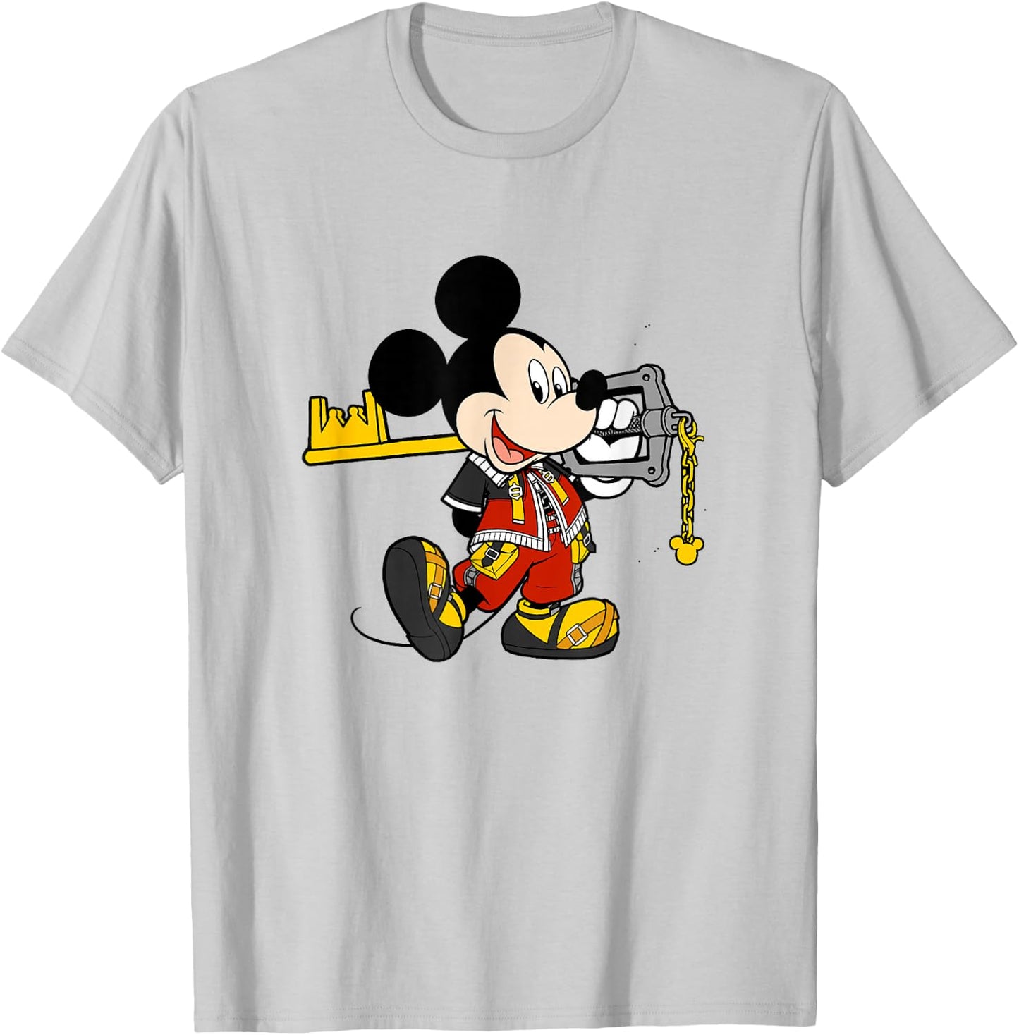 Disney Kingdom Hearts King Mickey Classic Keyblade Outfit T-Shirt - T-Shirt | Ash