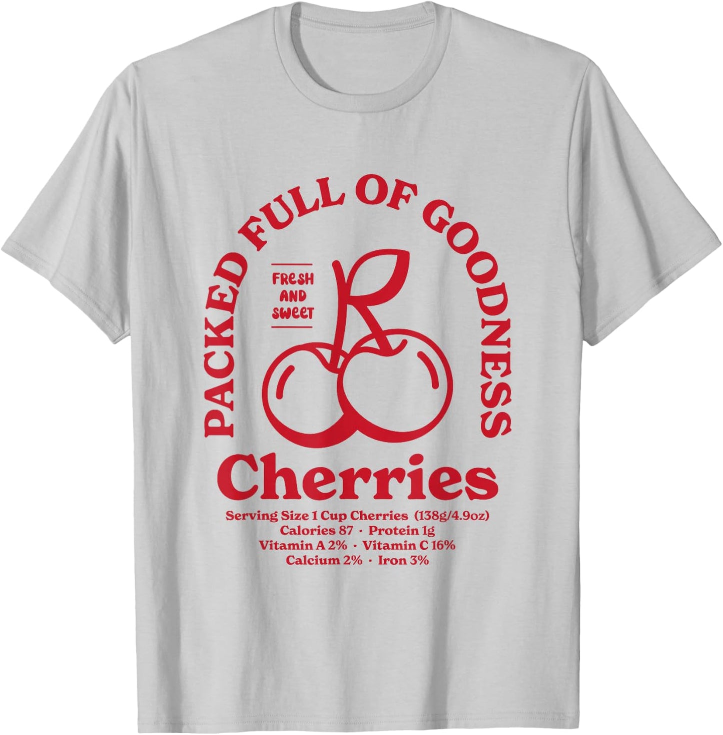 Cherries T-Shirt - T-Shirt | Ash