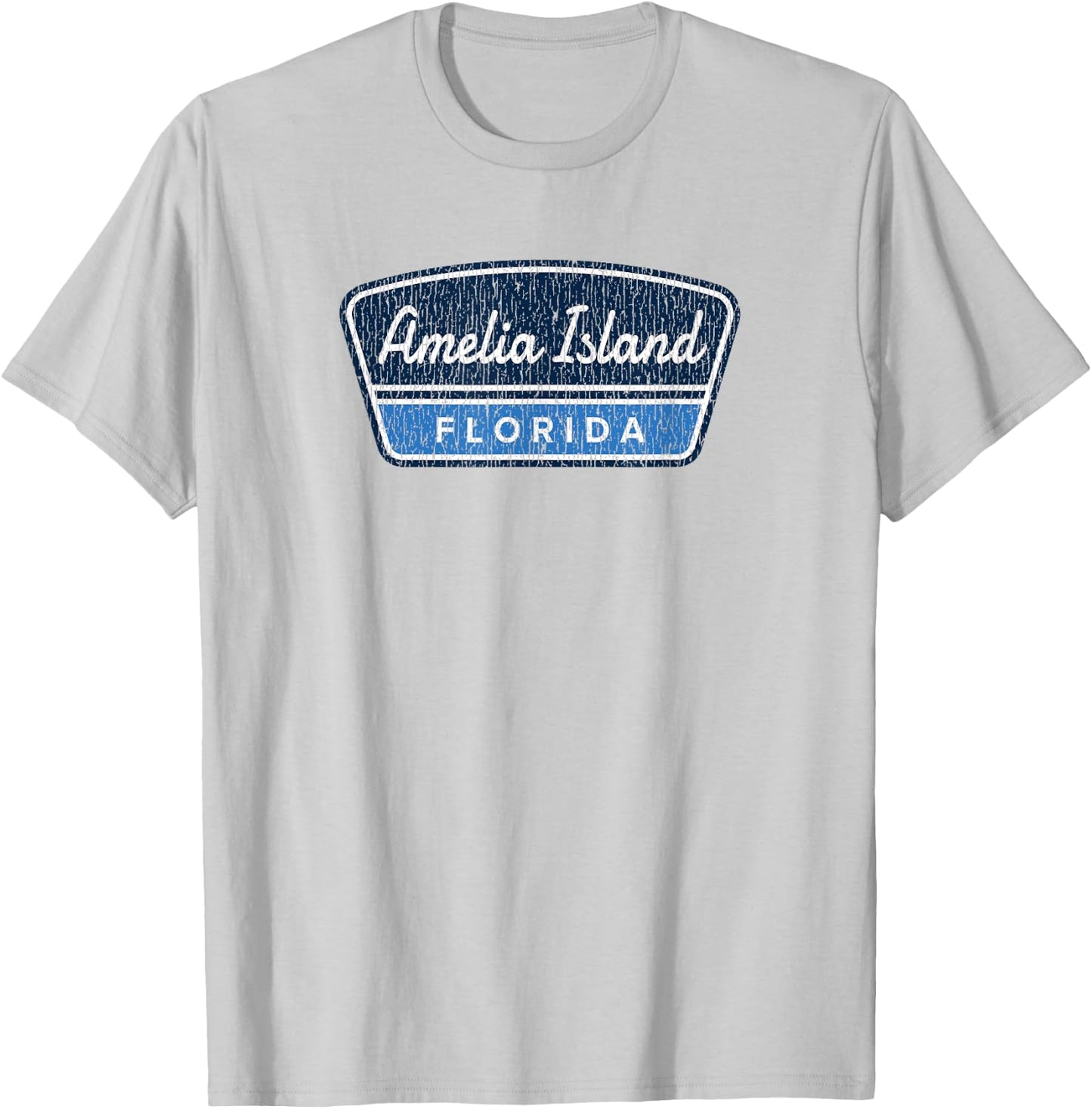 Vintage Amelia Island Florida Souvenir Retro Preppy Graphic T-Shirt - T-Shirt | Ash