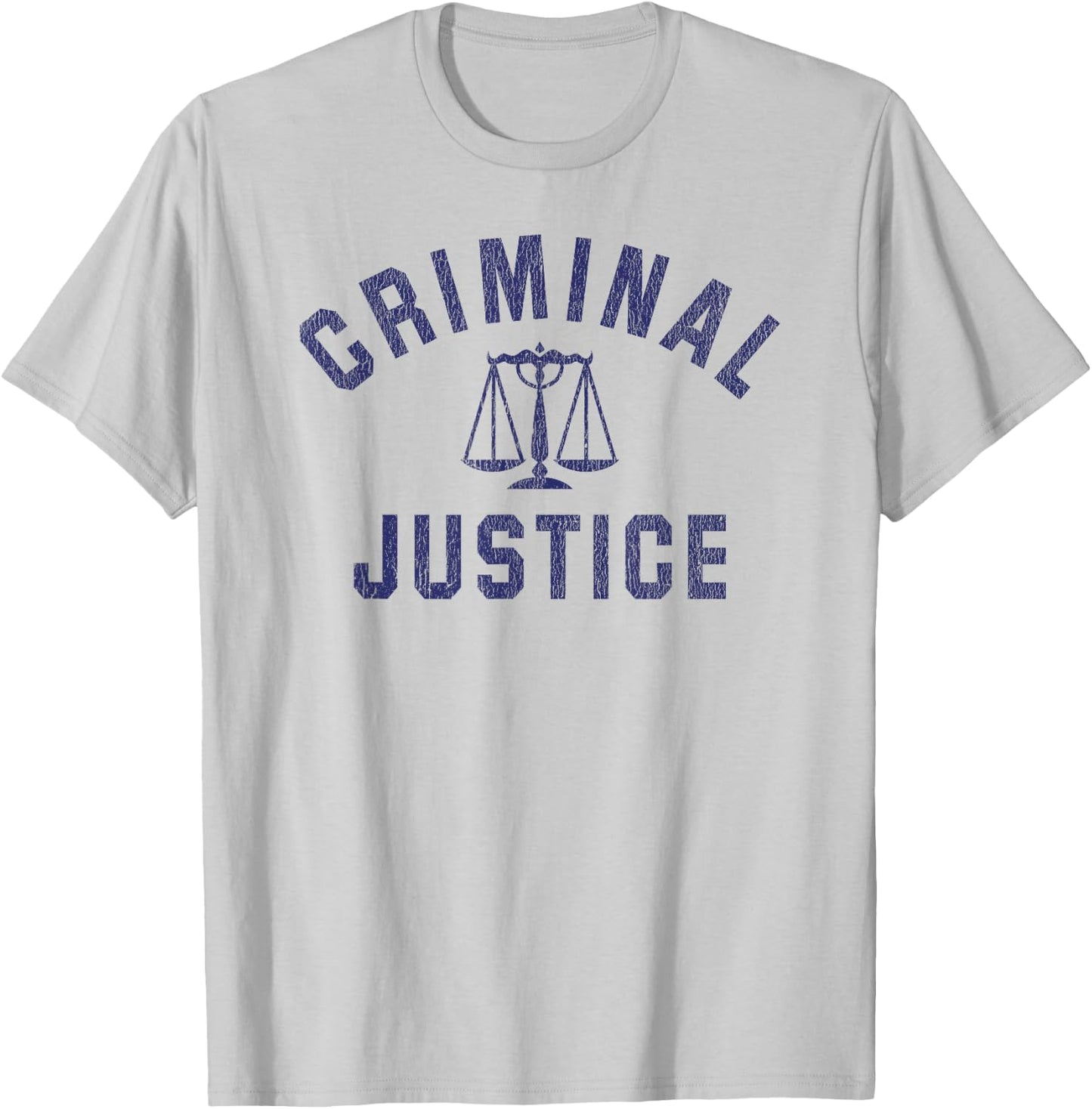 Criminal Justice Major College Graduate Graduation T-Shirt - T-Shirt | Ash