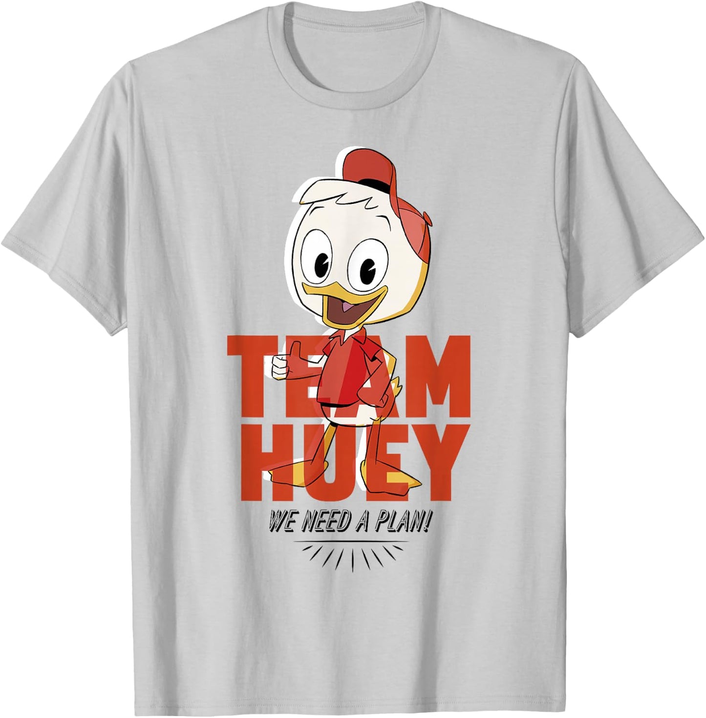 Disney DuckTales Team Huey We Need A Plan T-Shirt - T-Shirt | Ash