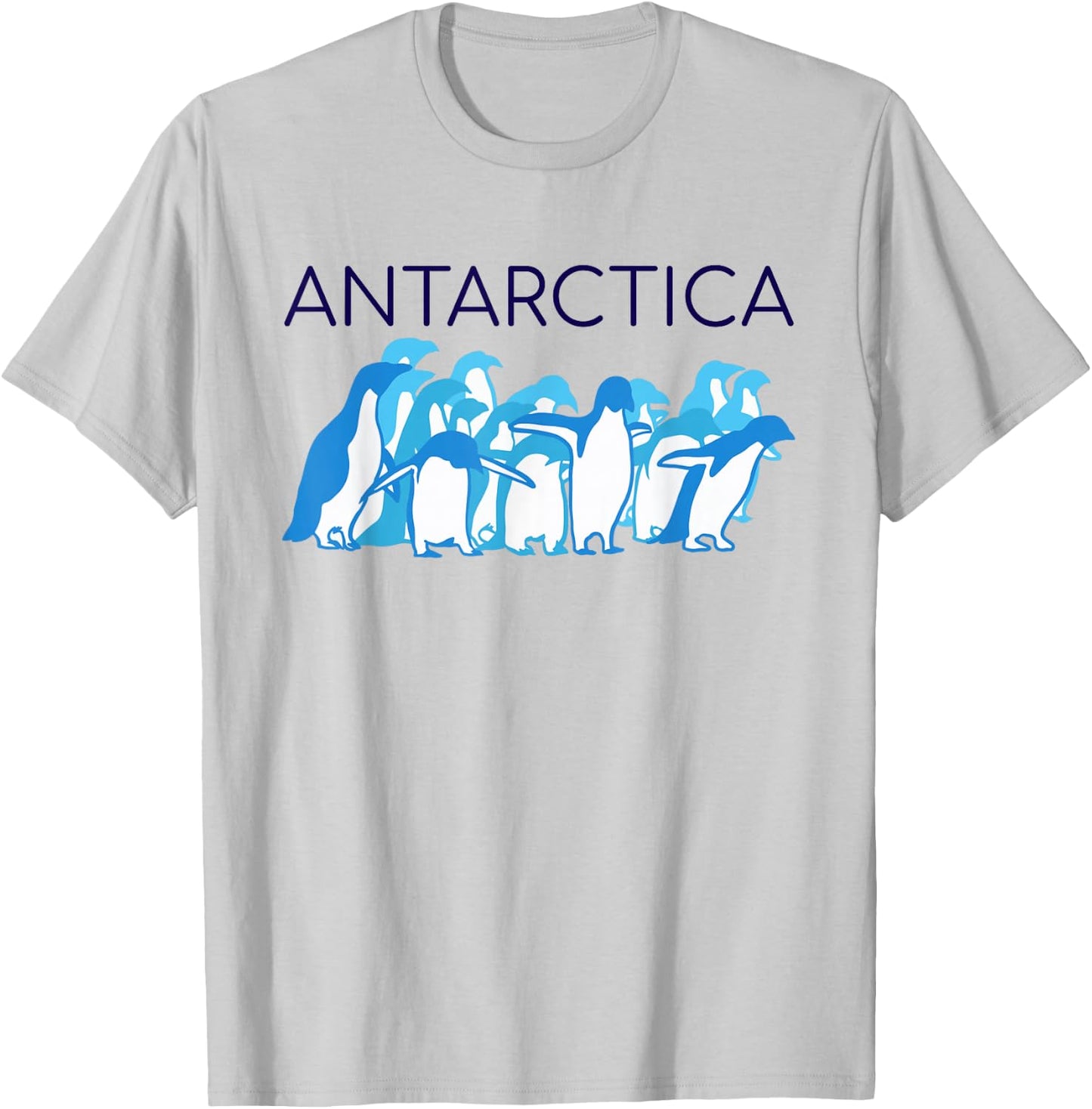 UpTheCreek Antarctica , Men's -Adults, Blue, Short Sleeve, Small T-Shirt - T-Shirt | Ash