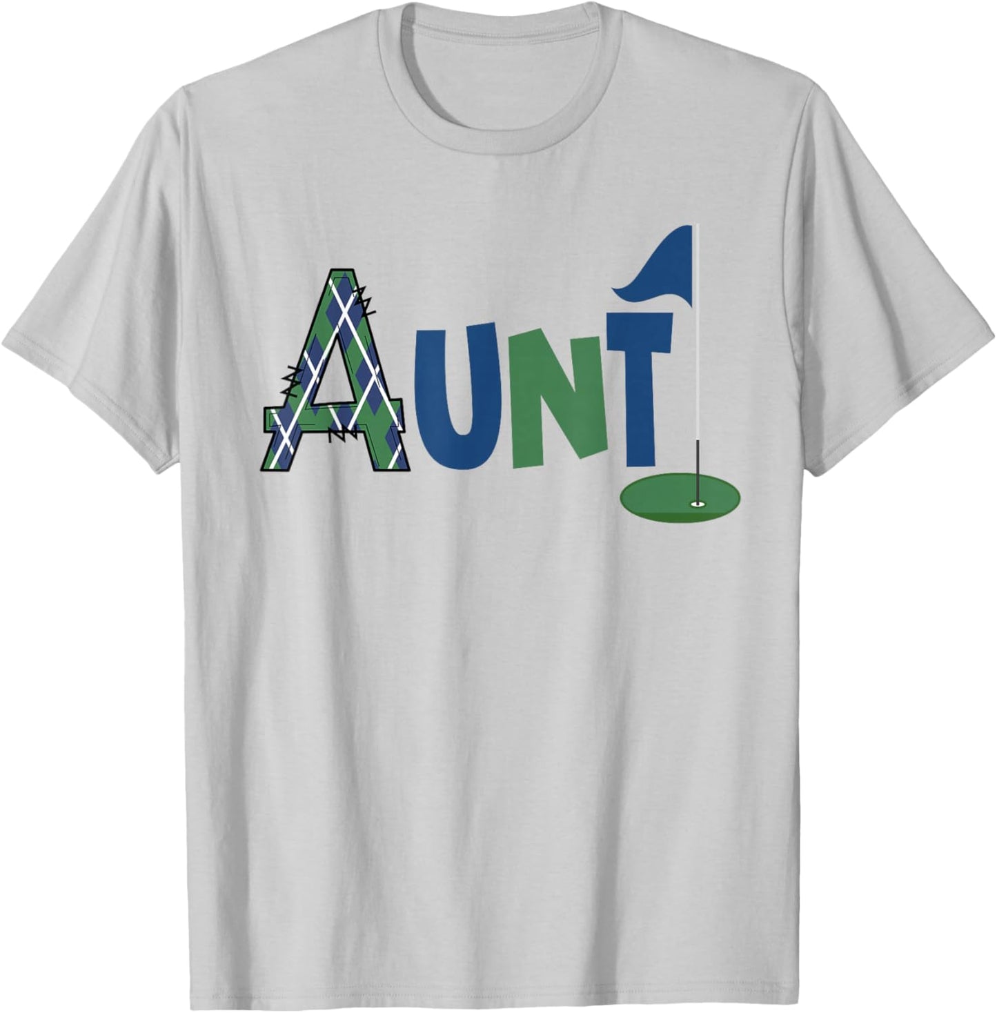 Aunt of The Birthday Boy Hole in One Golf Sport Matching T-Shirt - T-Shirt | Ash
