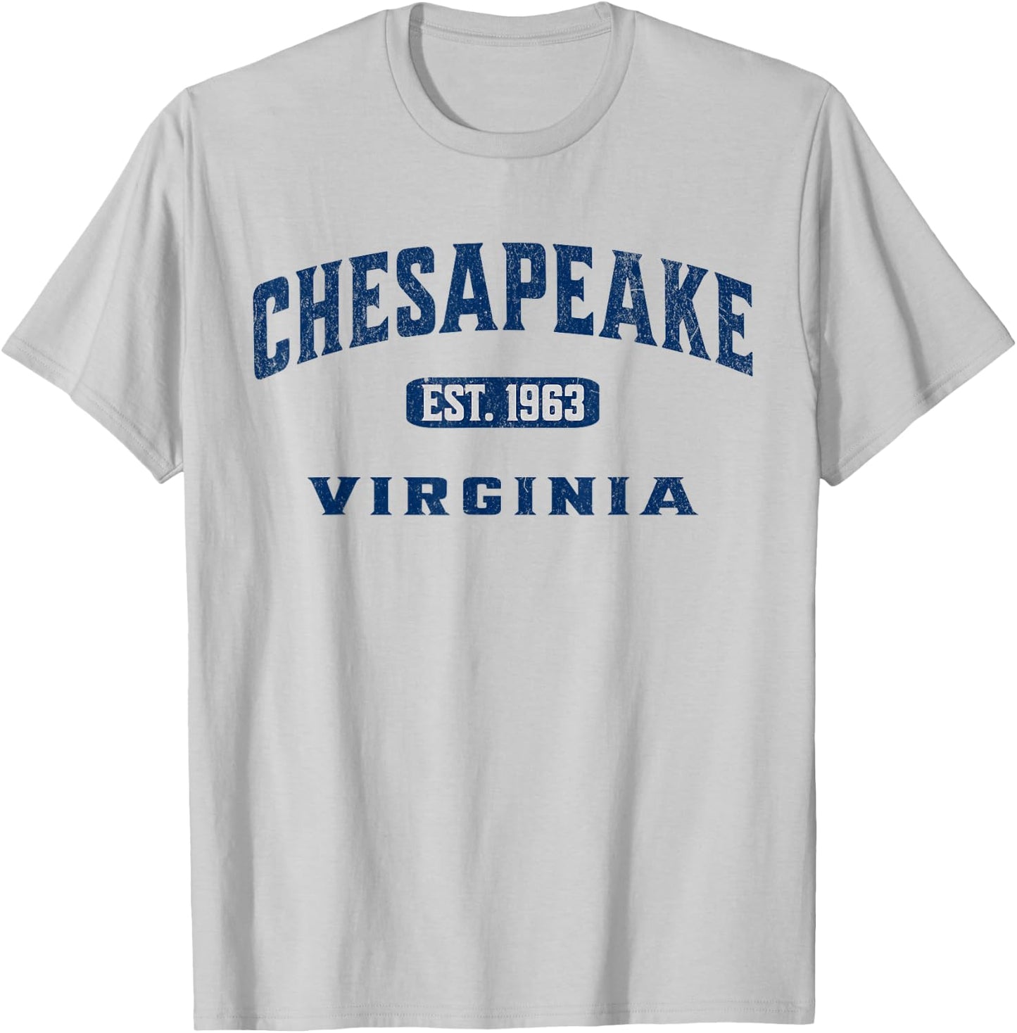 Vintage Athletic VA Souvenir Visit Chesapeake Virginia T-Shirt - T-Shirt | Ash