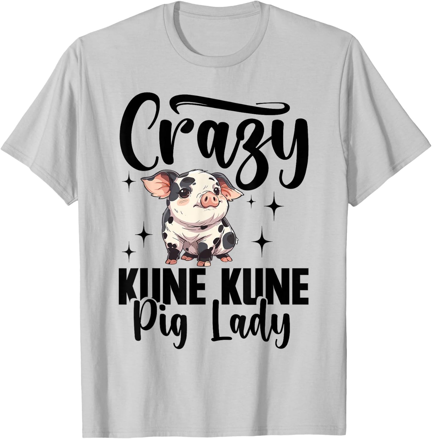 Kune Kune Pig Girl Accessories Kunekune Pig T-Shirt - T-Shirt | Ash