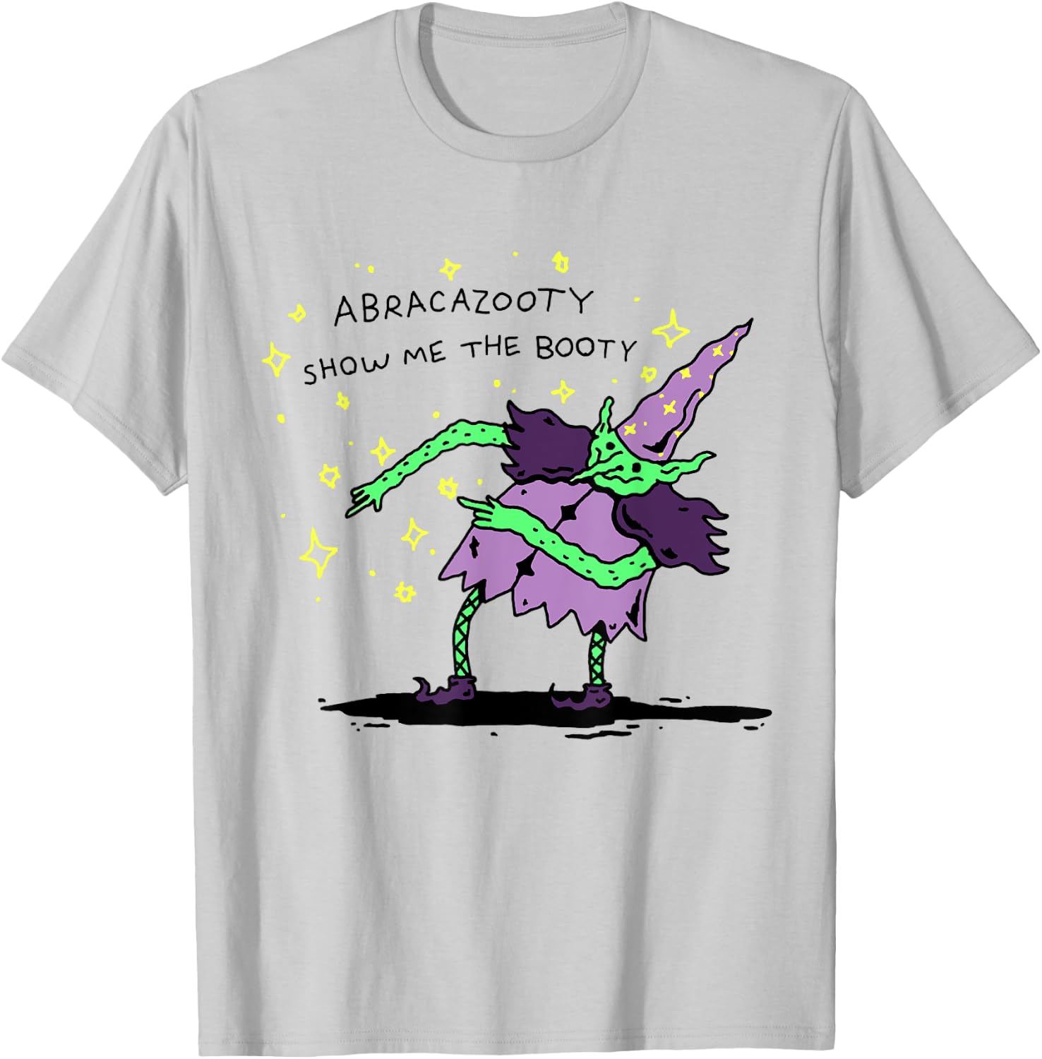 Abracazooty Show Me the Booty Funny Wizard T-Shirt - T-Shirt | Ash