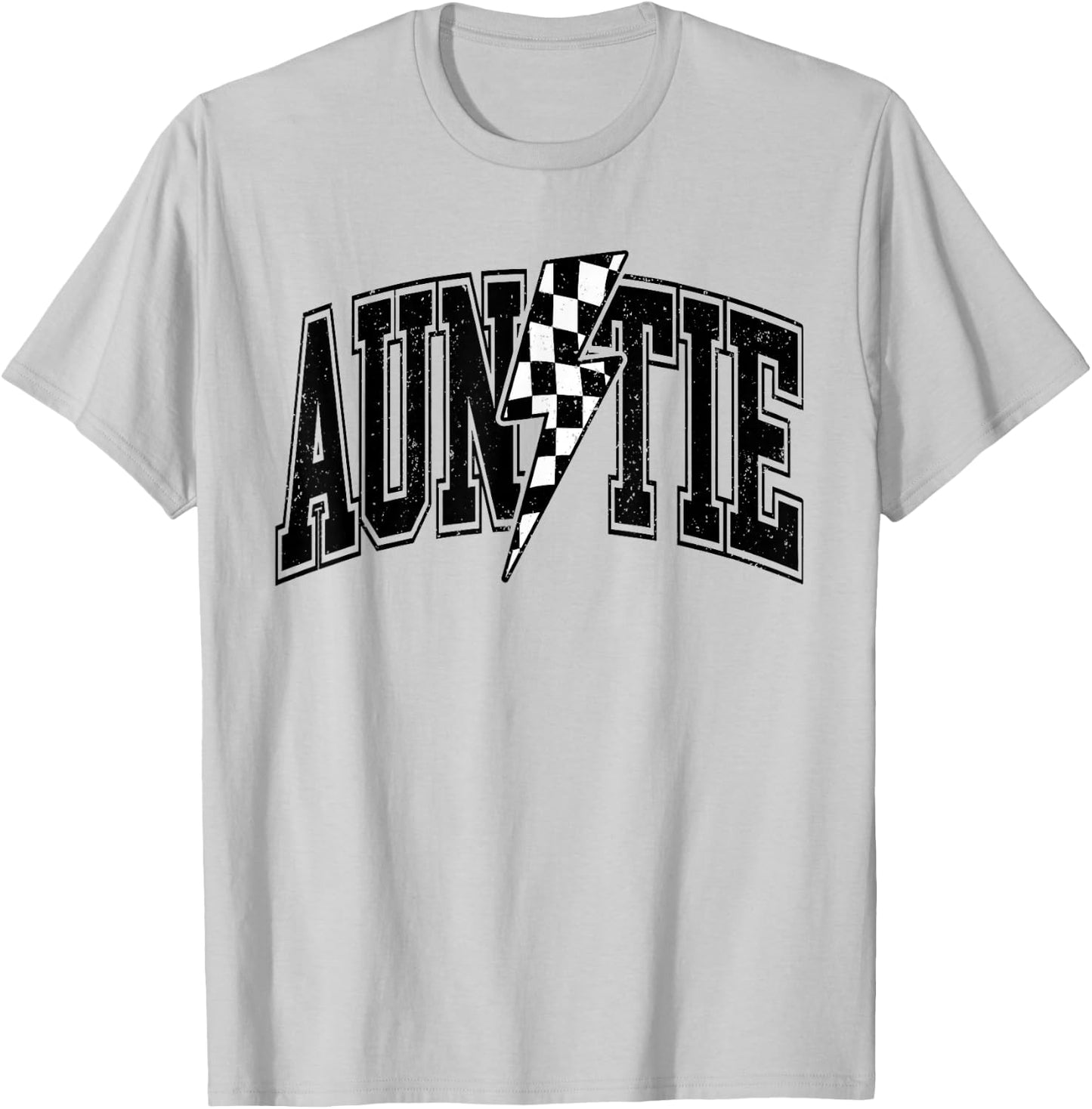Auntie Racing Car Family Matching Birthday Party Funny Aunt T-Shirt - T-Shirt | Ash
