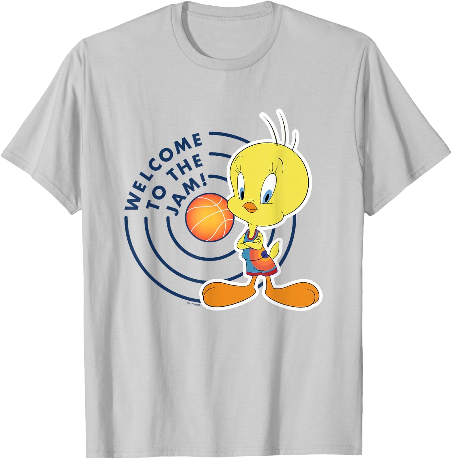 Space Jam 2 Welcome To The Jam Tweety Bird Big Chest Poster T-Shirt - T-Shirt | Ash