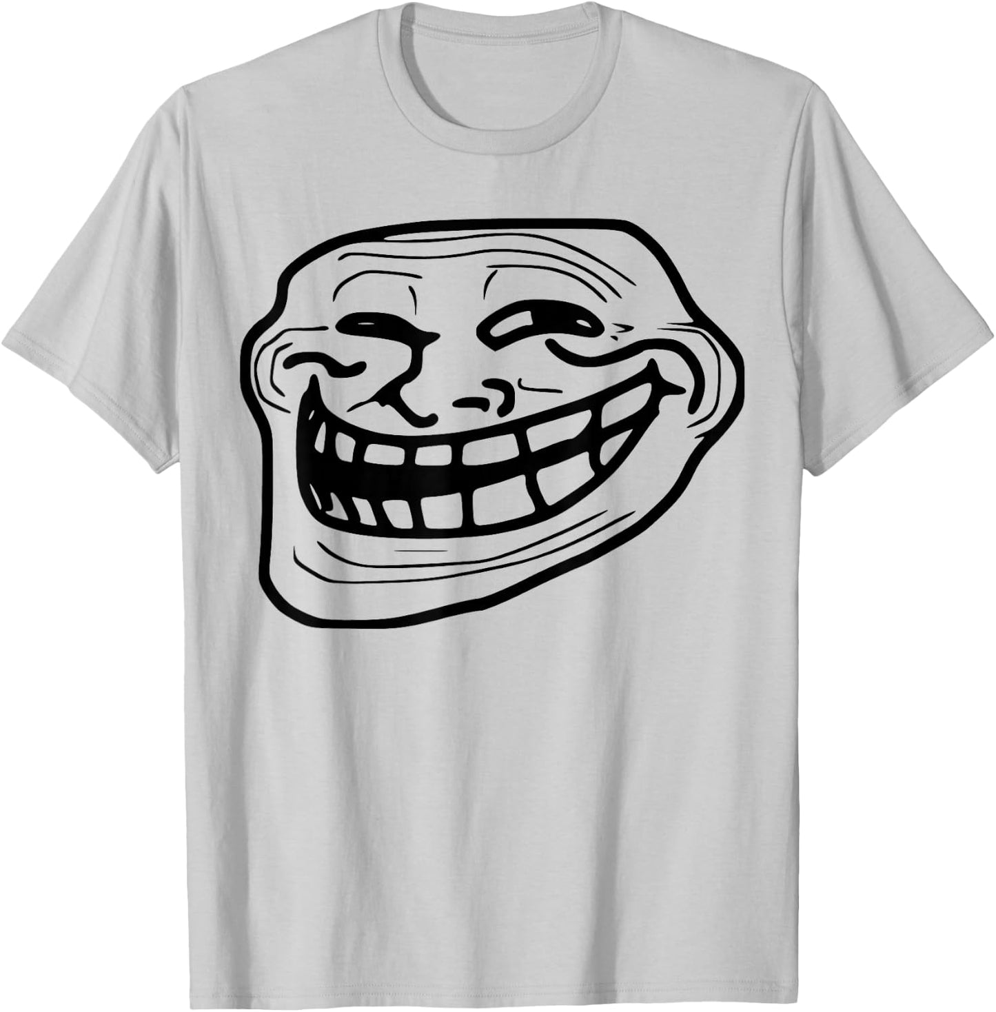 Troll Face Meme Funny Dank Meme Troll Face T-Shirt - T-Shirt | Ash