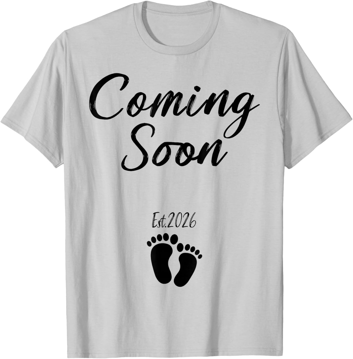 Coming Soon 2026 Pregnancy Announcement Mother's Day T-Shirt - T-Shirt | Ash