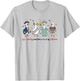 4th of July Life Liberty Pursuit of Silliness Goose USA-250 T-Shirt - T-Shirt | Ash