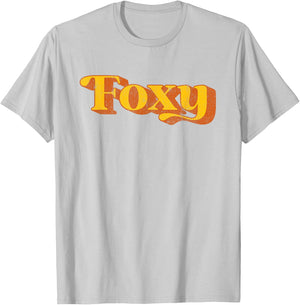 Retro Foxy Funny Vintage 70's Party Costume T-Shirt - T-Shirt | Ash