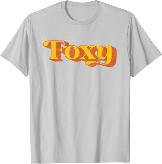 Retro Foxy Funny Vintage 70's Party Costume T-Shirt - T-Shirt | Ash