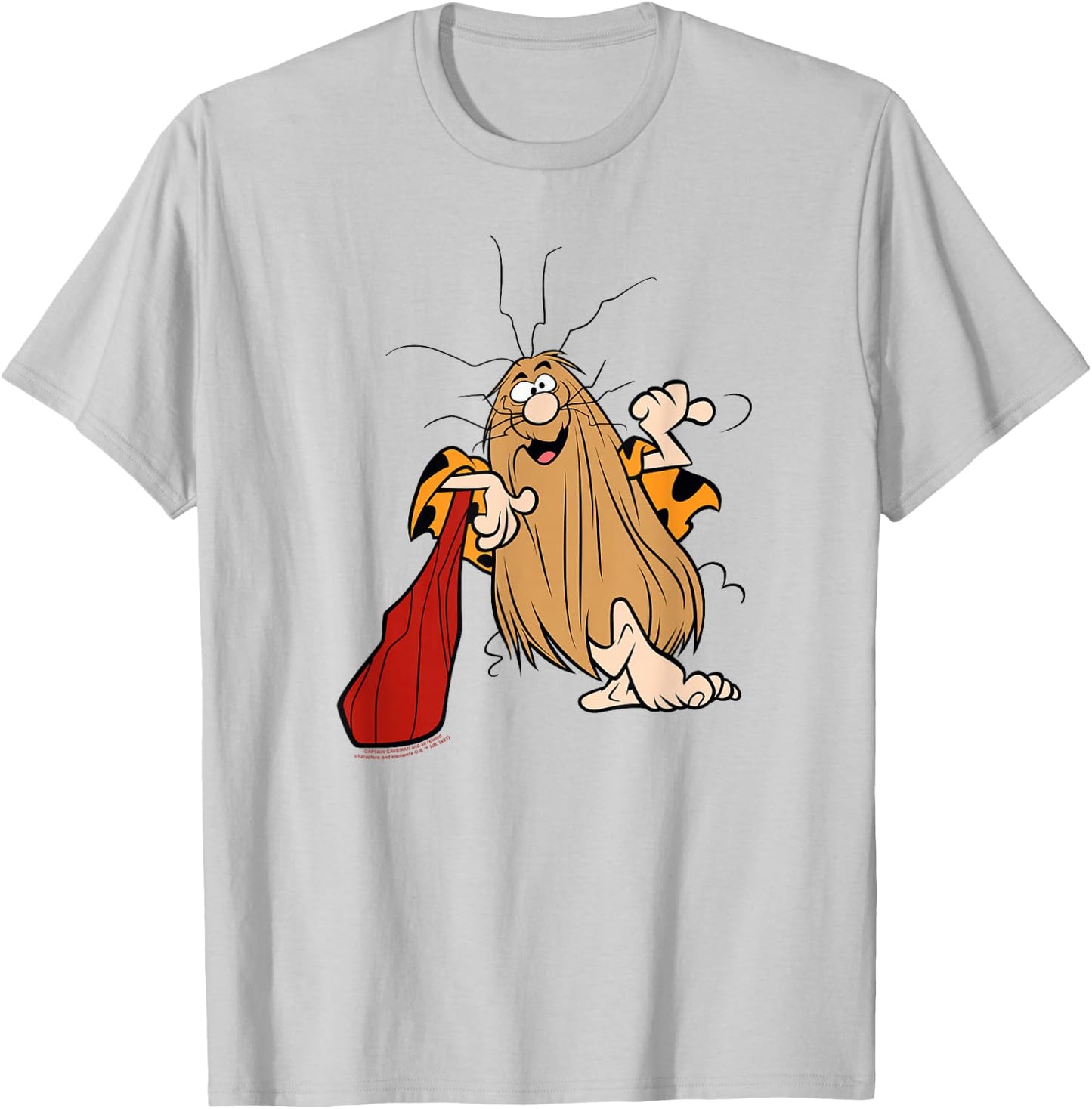 Captain Caveman Just Chilling T-Shirt - T-Shirt | Ash