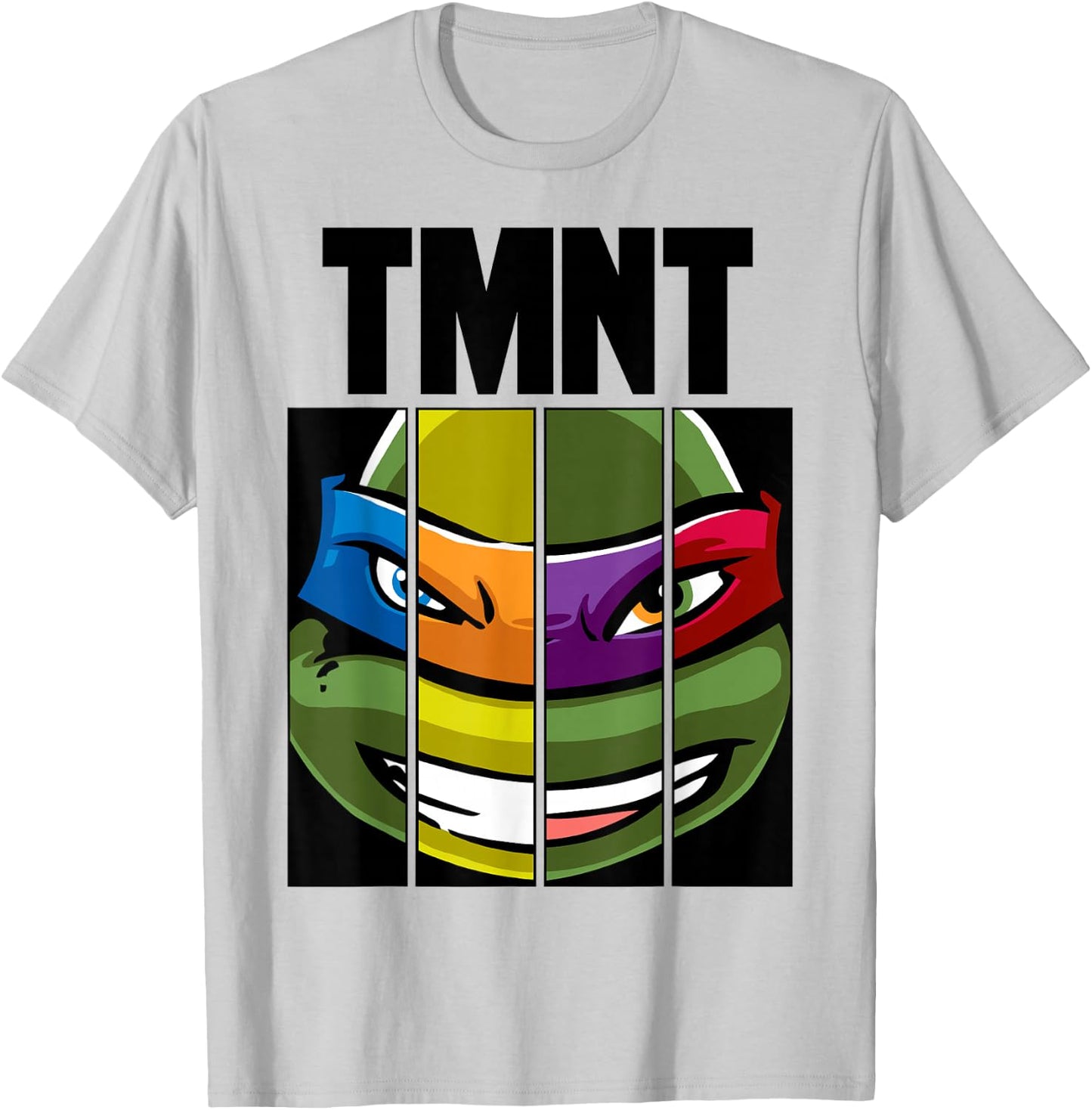 Teenage Mutant Ninja Turtles Face Mash Up T-Shirt - T-Shirt | Ash