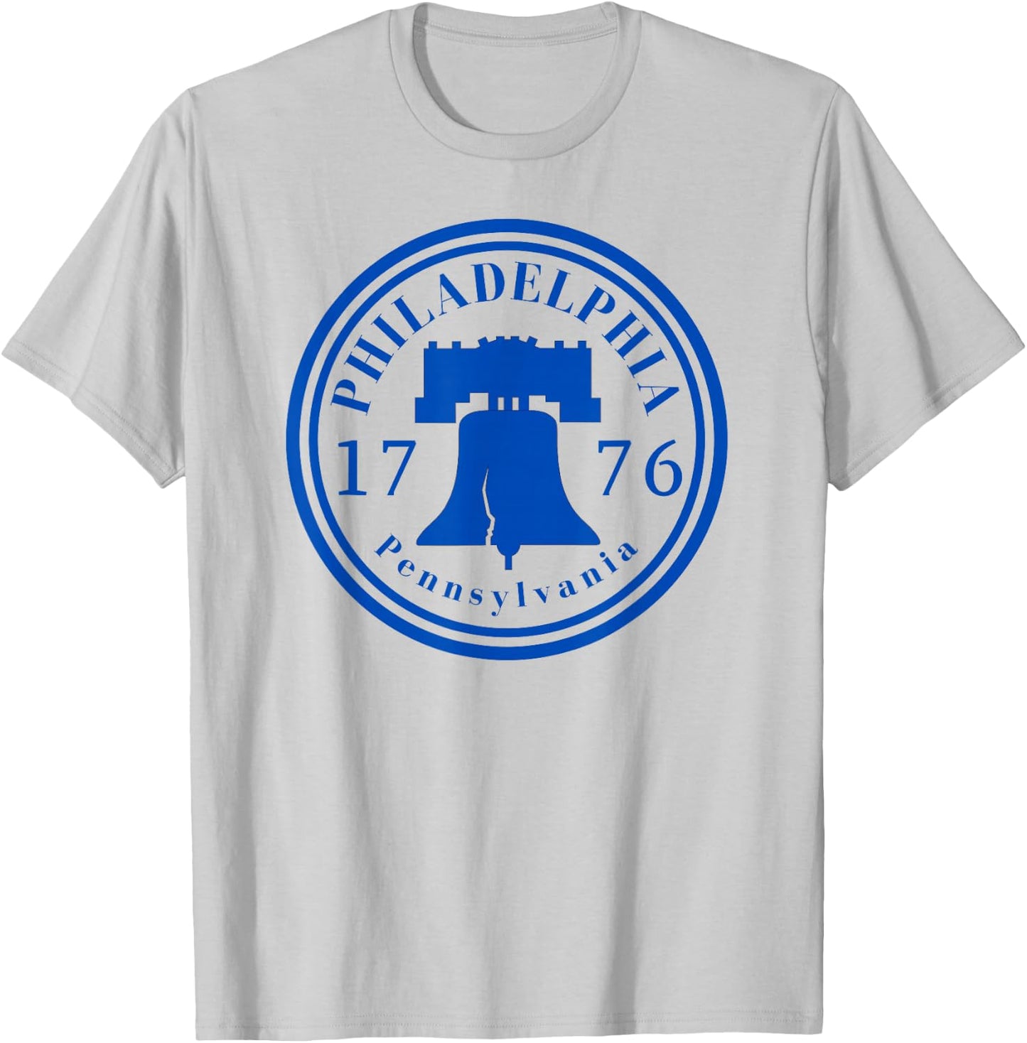 Liberty Bell 1776 Philly Patriotic Philadelphia Pennsylvania T-Shirt - T-Shirt | Ash
