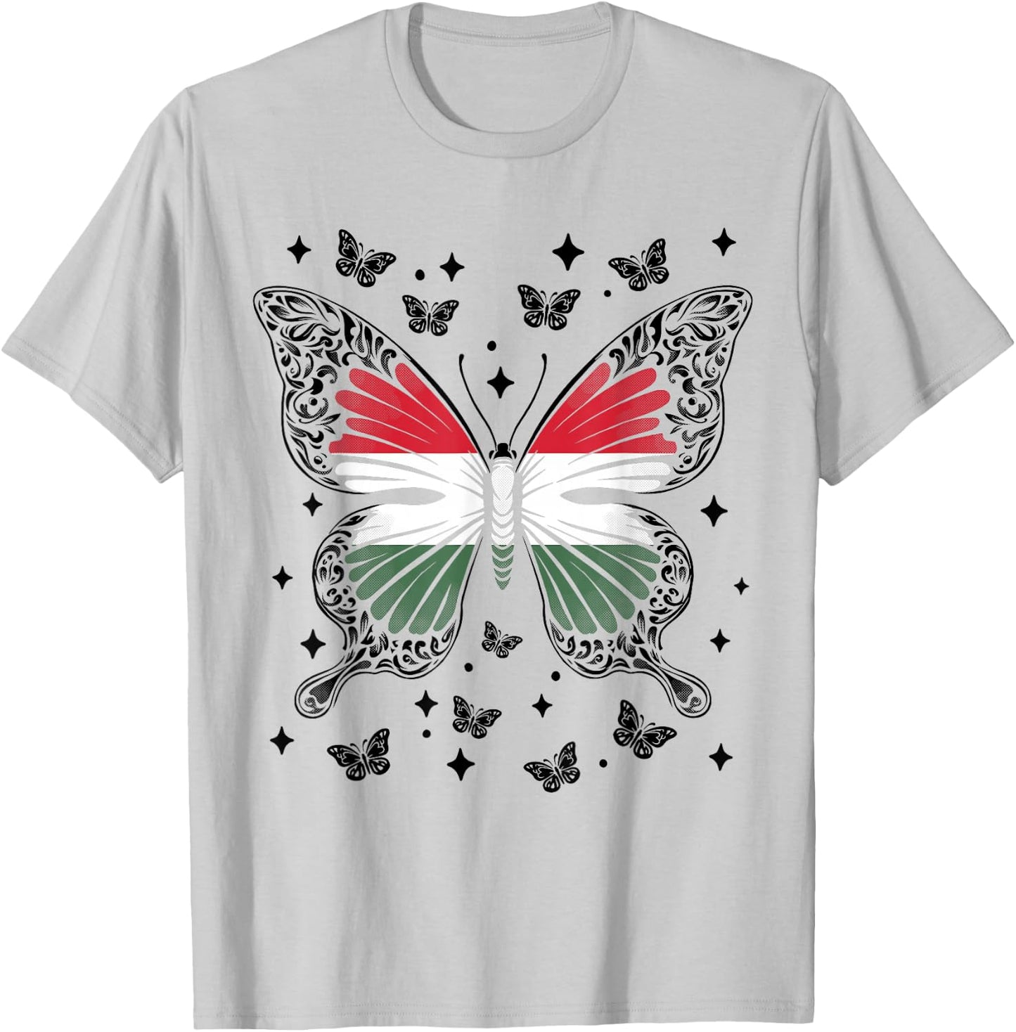 Hungarian Butterfly Hungary T-Shirt - T-Shirt | Ash