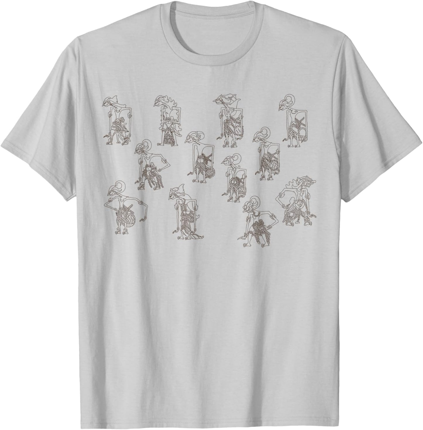 Wayang Kulit, Indonesia's Puppetry Heritage T-Shirt - T-Shirt | Ash