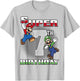 Super Mario And Luigi Super Birthday 7th Birthday Portrait T-Shirt - T-Shirt | Ash