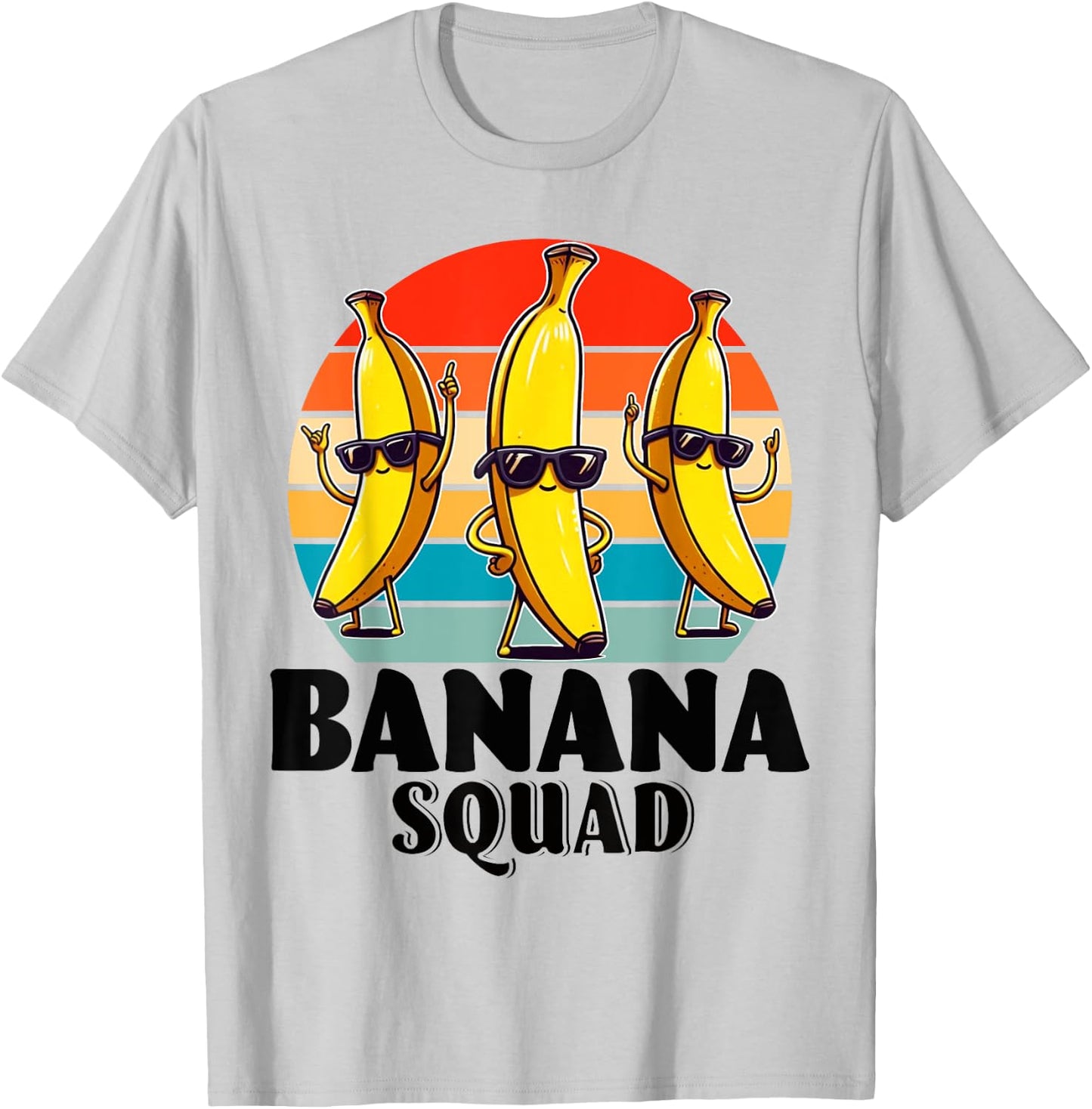 Bananas Shirt Men Women Cute Banana Gifts Funny Banana Squad T-Shirt - T-Shirt | Ash