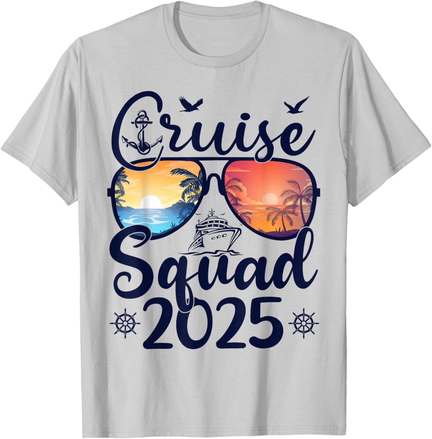 Cruise Squad 2025 Summer Vacation Matching Family Cruise T-Shirt - T-Shirt | Ash