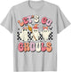 Let's Go Ghouls Halloween Ghost Outfit Costume Retro Groovy T-Shirt - T-Shirt | Ash