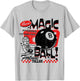 Magic 8 Ball - The Original Fortune Teller Vintage Pattern T-Shirt - T-Shirt | Ash