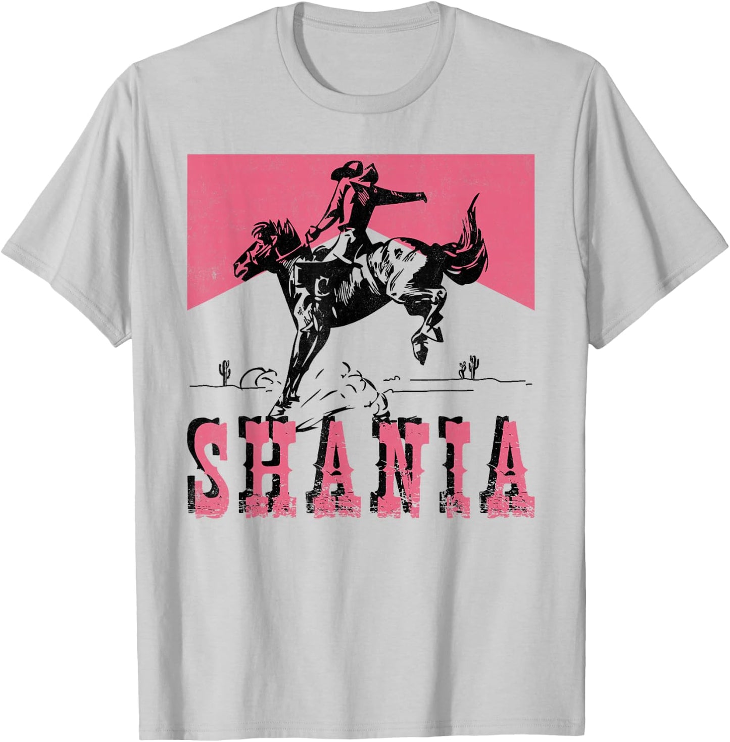 Vintage Shania Name Personalized Women Kids T-Shirt - T-Shirt | Ash