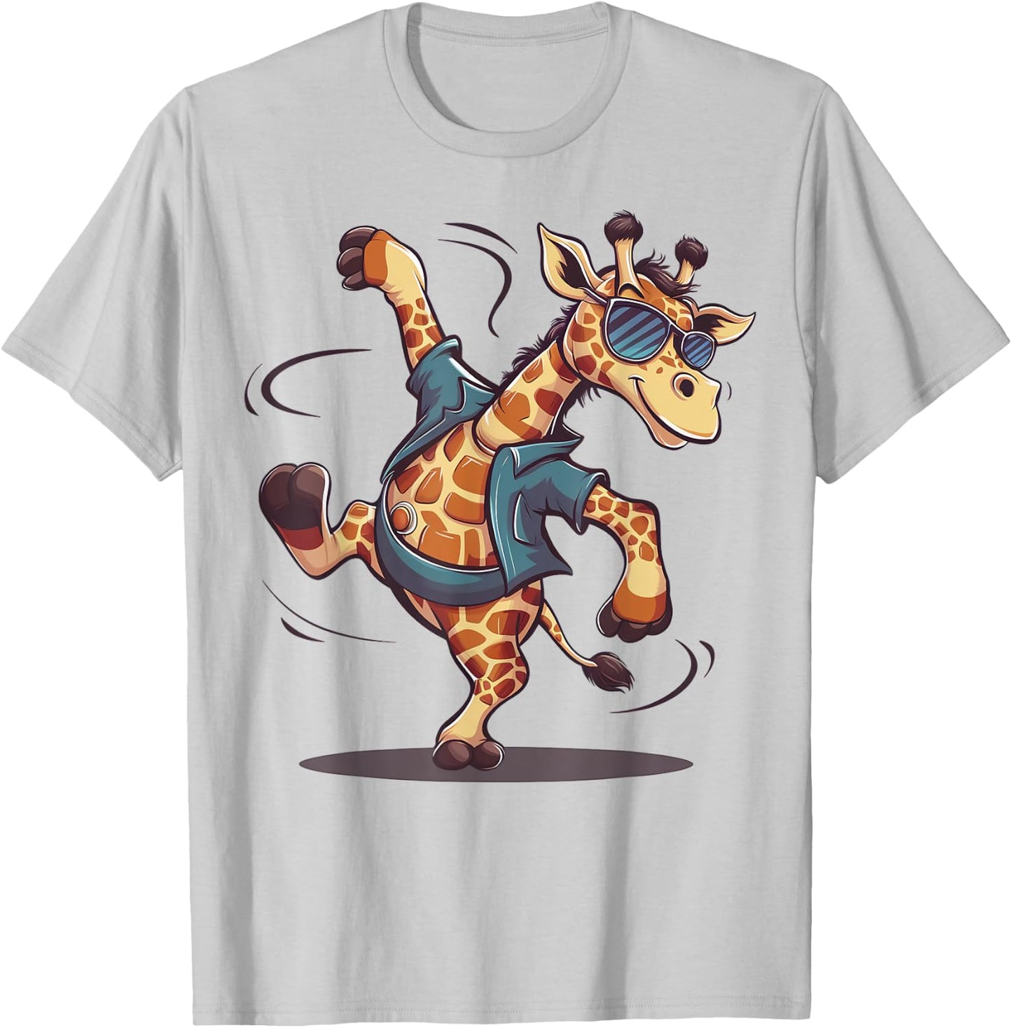 Cute Dancing Giraffe Sunglasses Giraffe Lover Boys Girls T-Shirt - T-Shirt | Ash