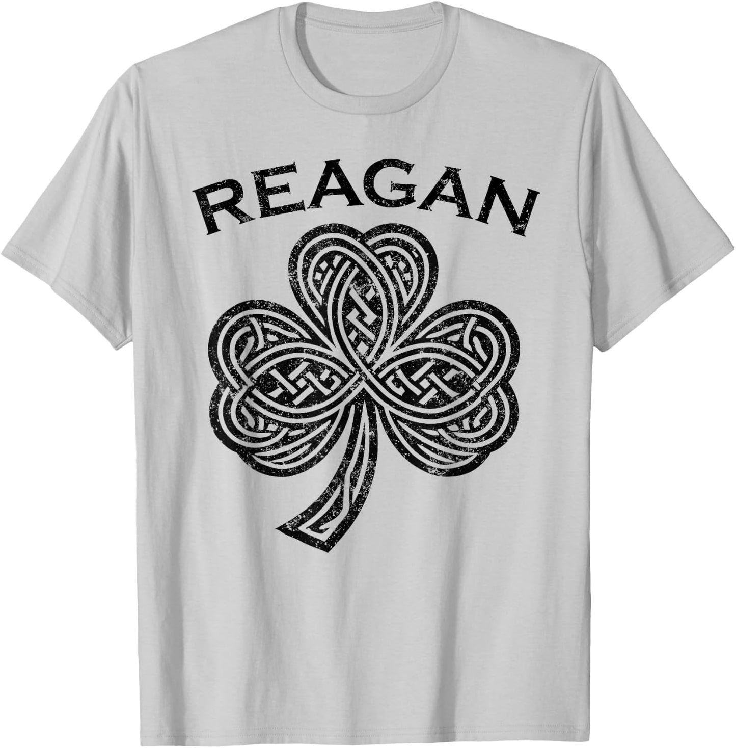 Reagan Family Last Name Irish Ireland Celtic T-Shirt - T-Shirt | Ash