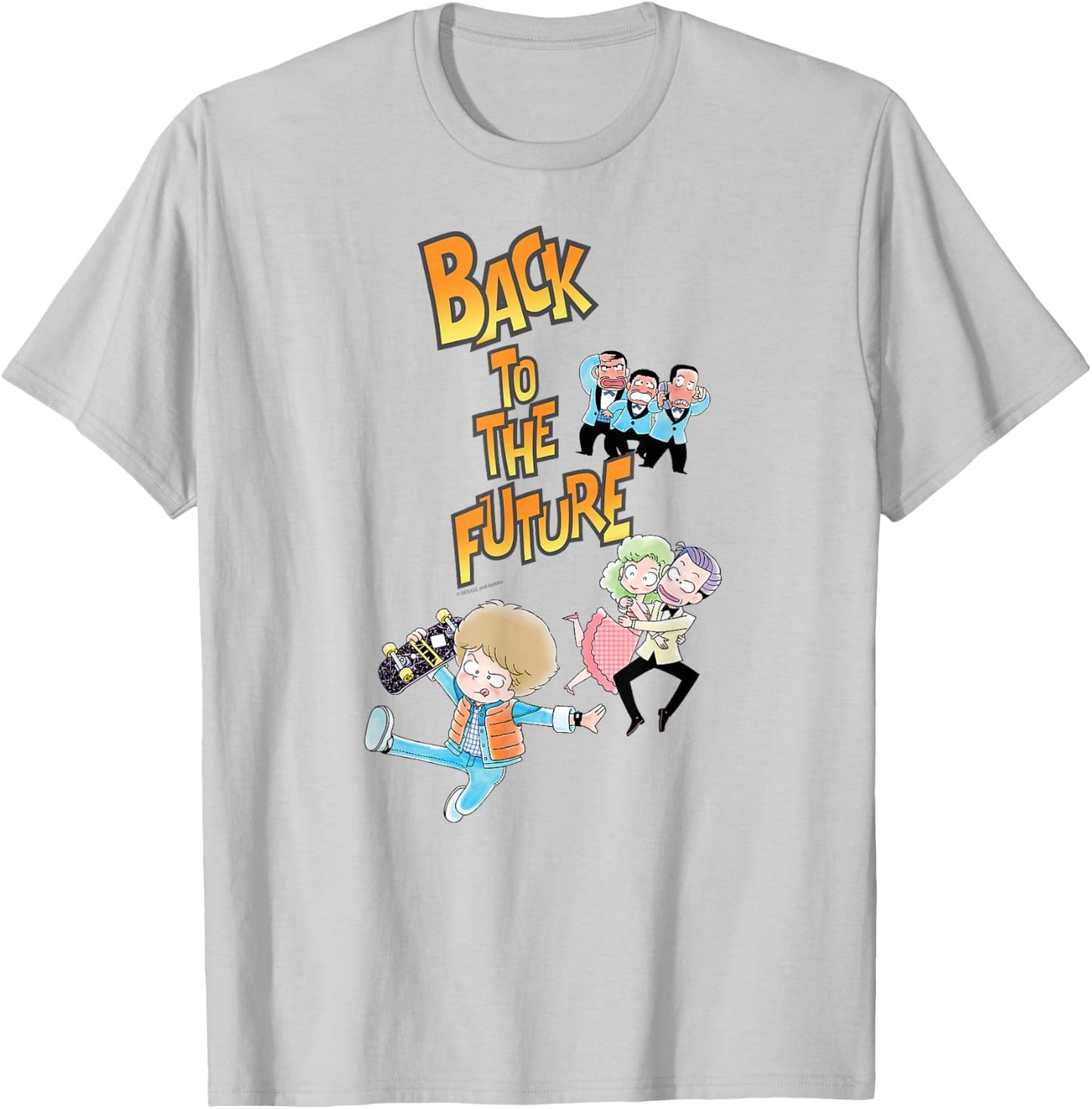 Back to the Future Anime Style T-Shirt - T-Shirt | Ash