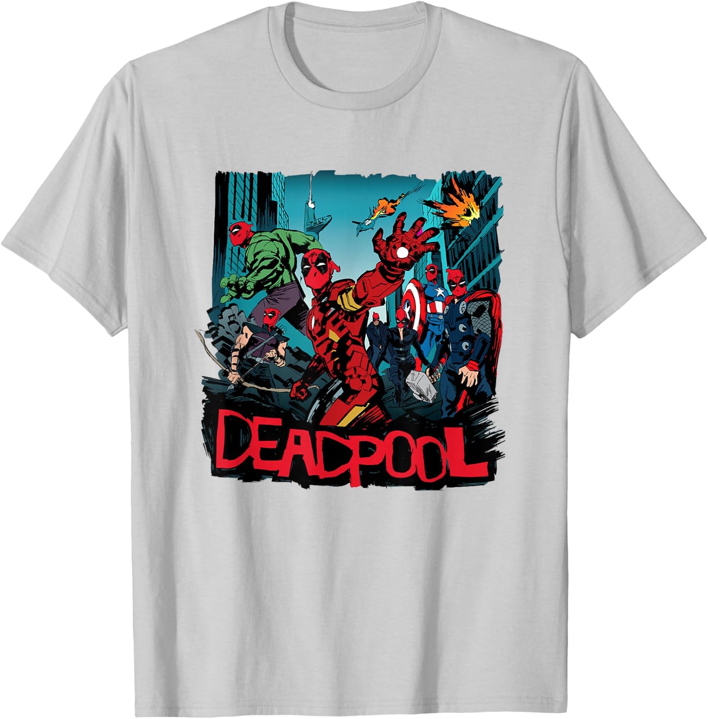 Marvel Deadpool & Wolverine Avengers Assemble Like Deadpool T-Shirt - T-Shirt | Ash