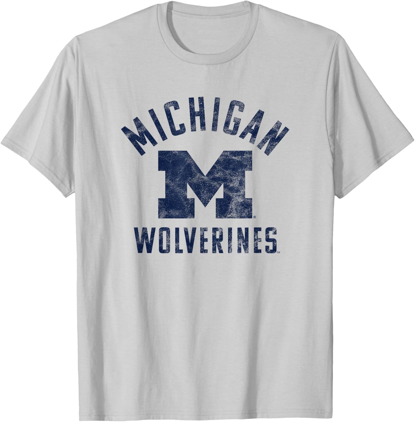 University of Michigan Wolverines U of M Large T-Shirt - T-Shirt | Ash