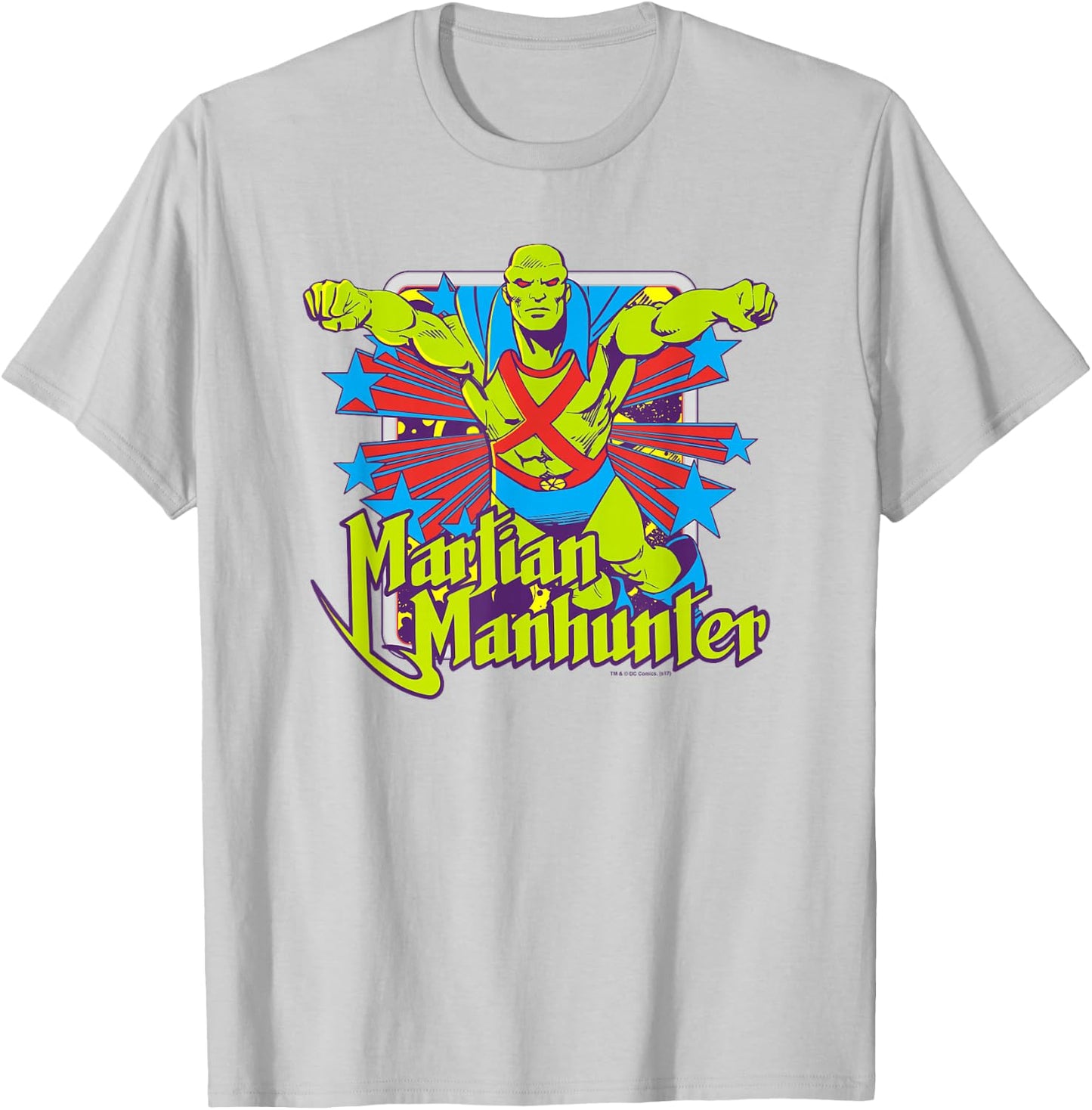 Justice League Martian Manhunter Stars T-Shirt - T-Shirt | Ash
