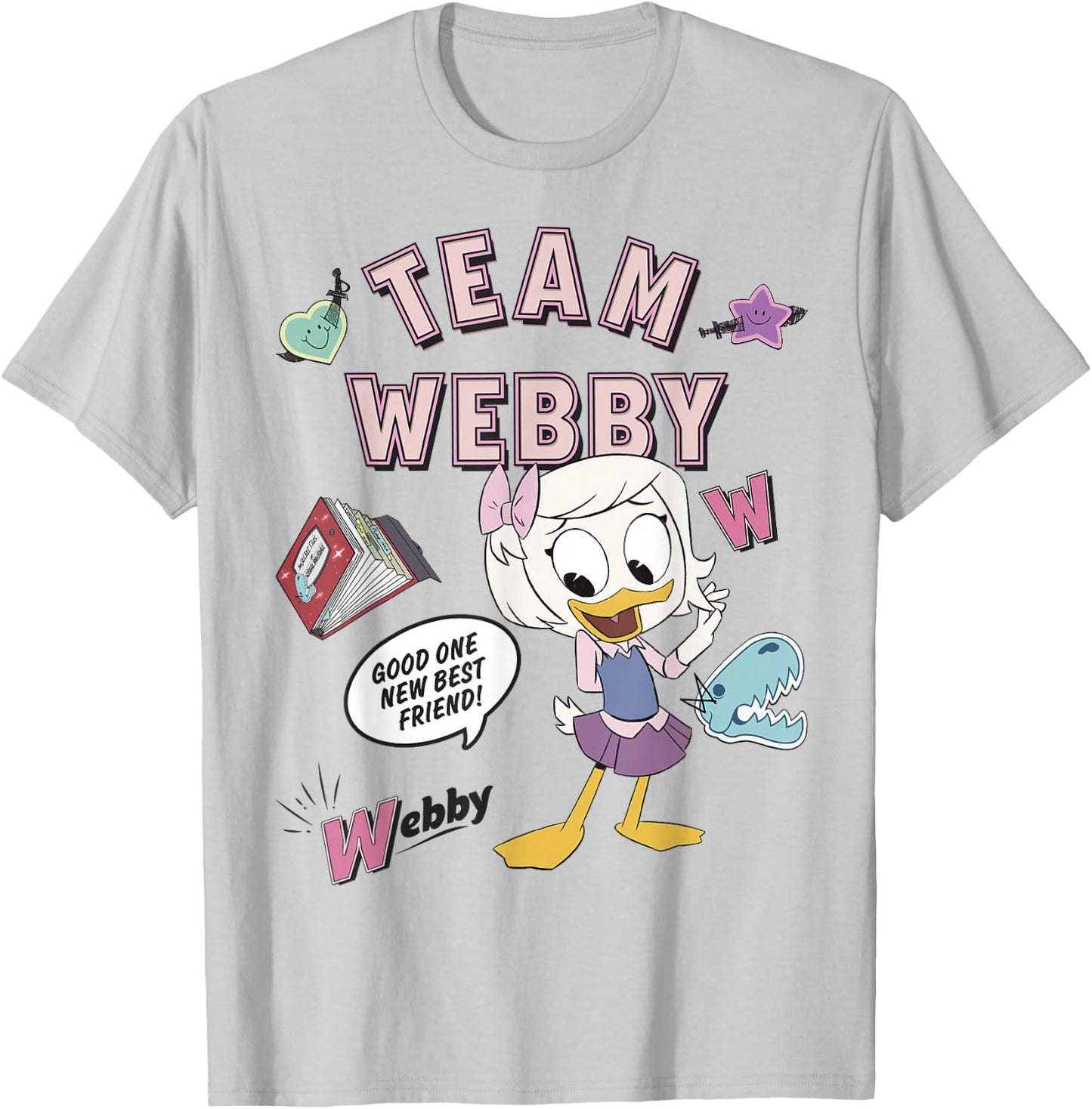 Disney DuckTales Team Webby Collage Small T-Shirt - T-Shirt | Ash
