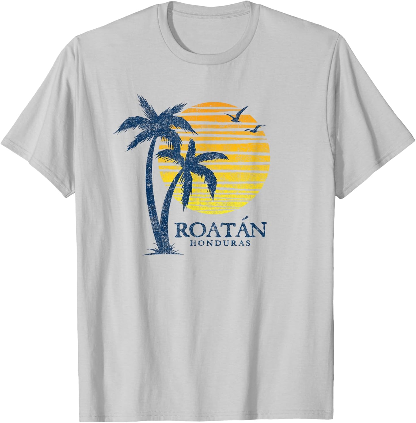 Vintage Roatan Honduras Retro Throwback Souvenir T-Shirt - T-Shirt | Ash
