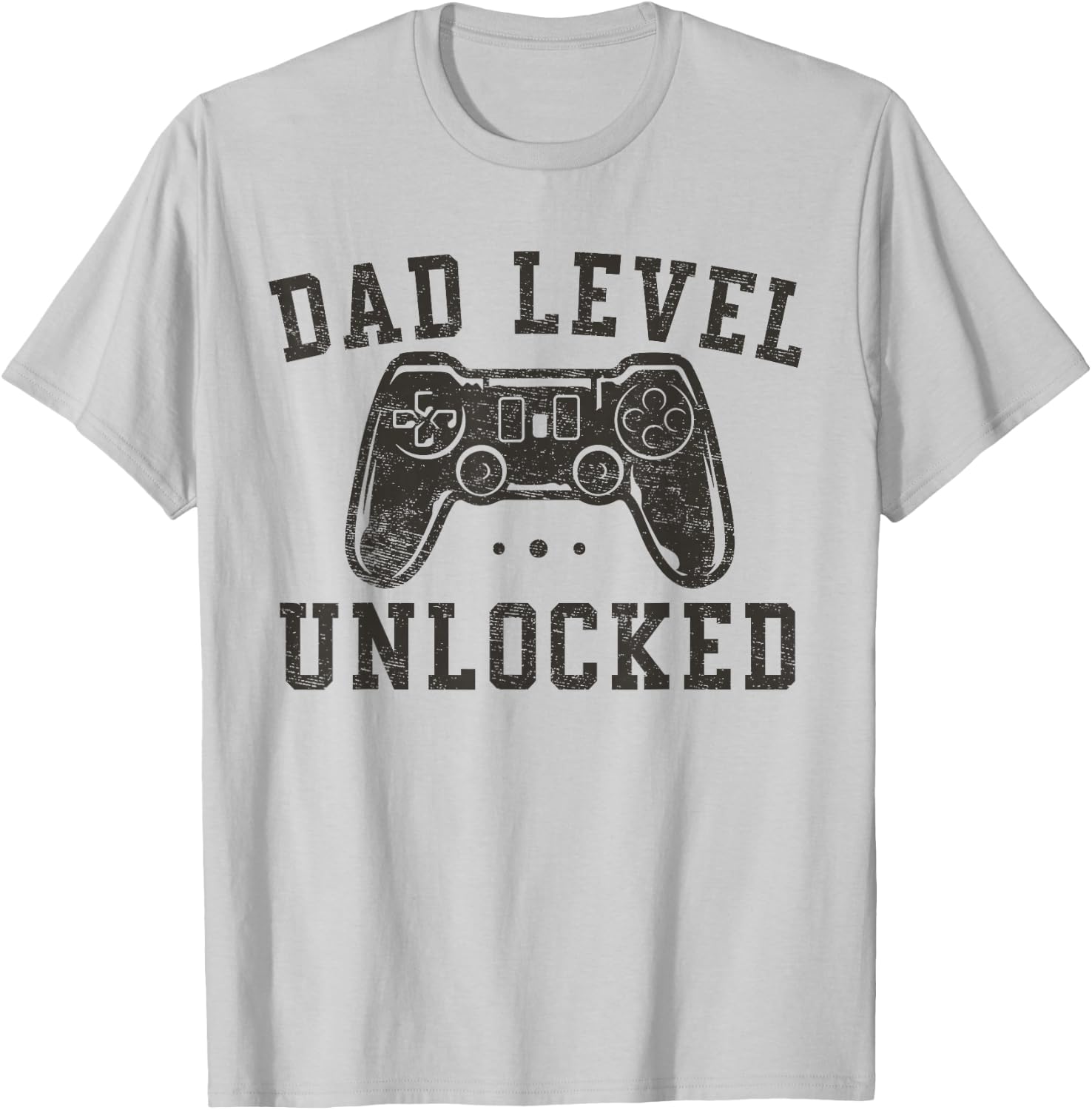 Dad Level Unlocked New Dad To Be Gifts Gamer Father's Day T-Shirt - T-Shirt | Ash