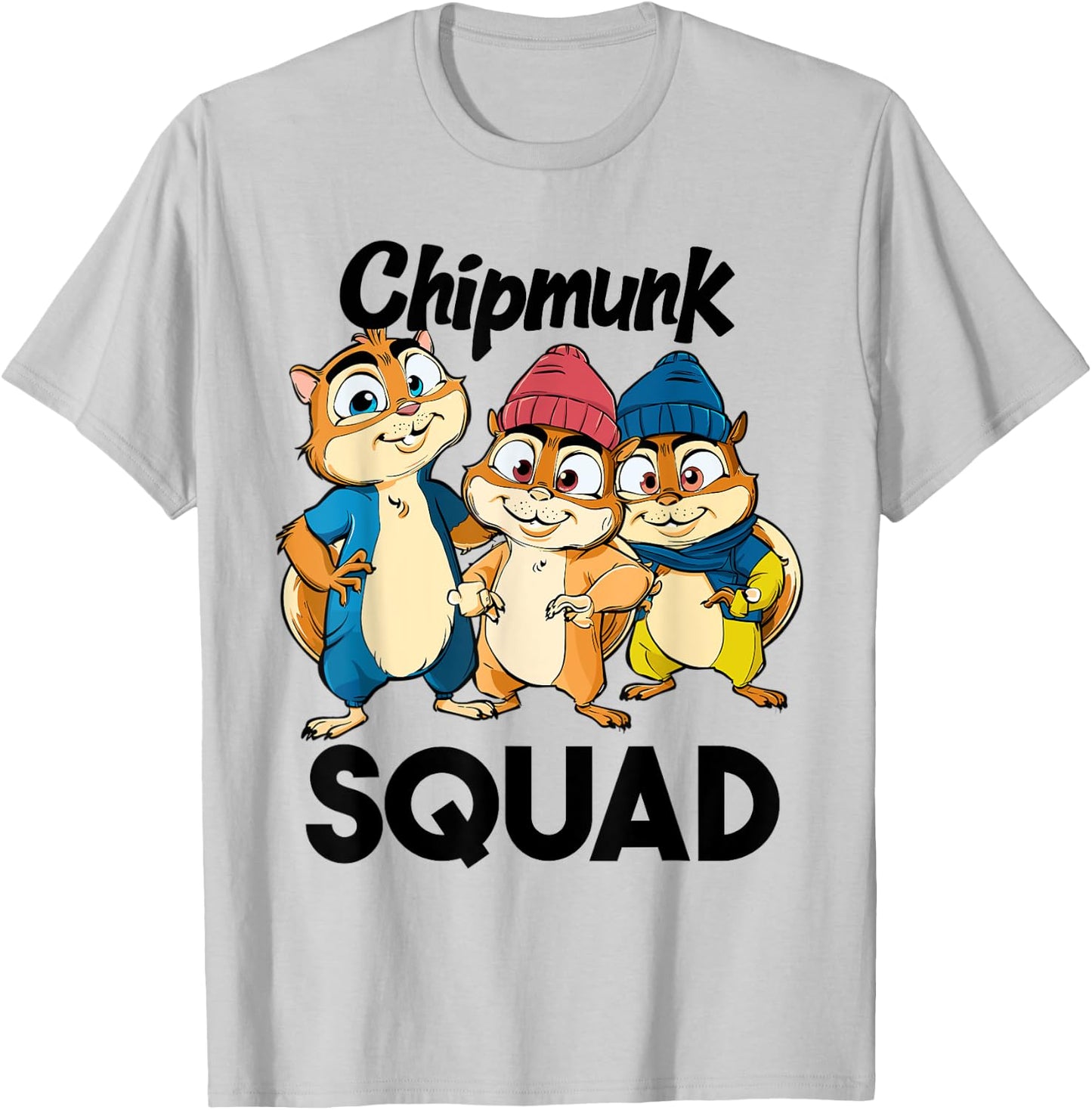 Chipmunk Squad for Chipmunk Lover Shirt Cool Chipmunk T-Shirt - T-Shirt | Ash