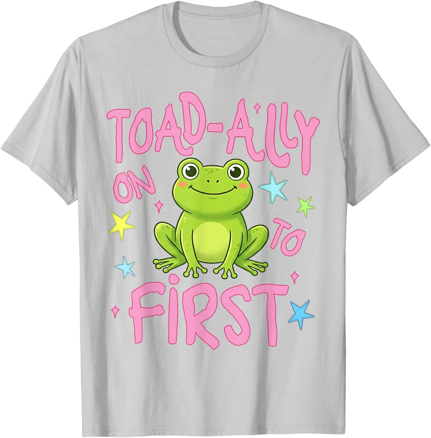 Toad-Ally On to First Grade Last Day of School Teacher Kids T-Shirt - T-Shirt | Ash