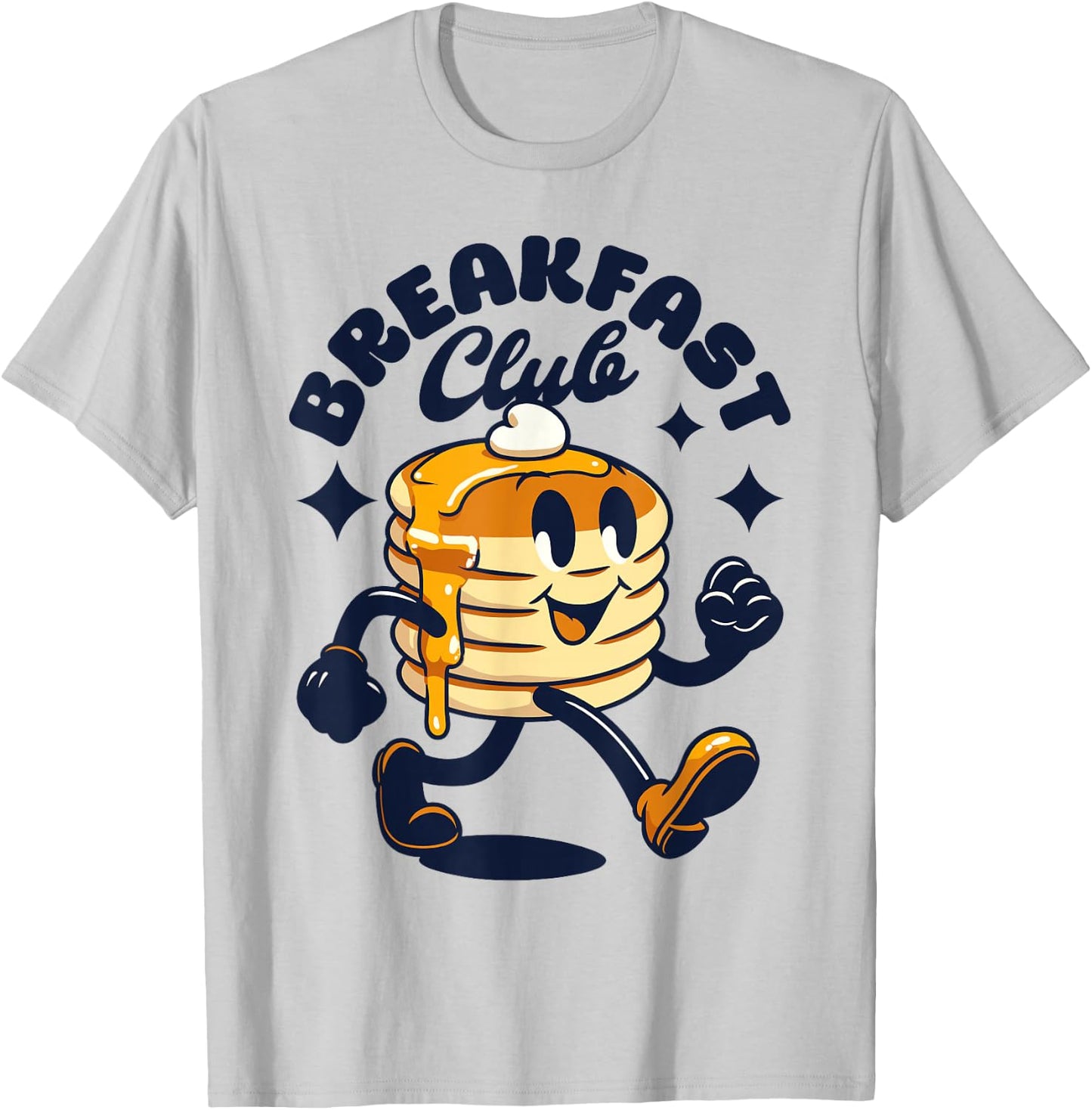 Breakfast club Retro pancakes cute pancake foodie T-Shirt - T-Shirt | Ash