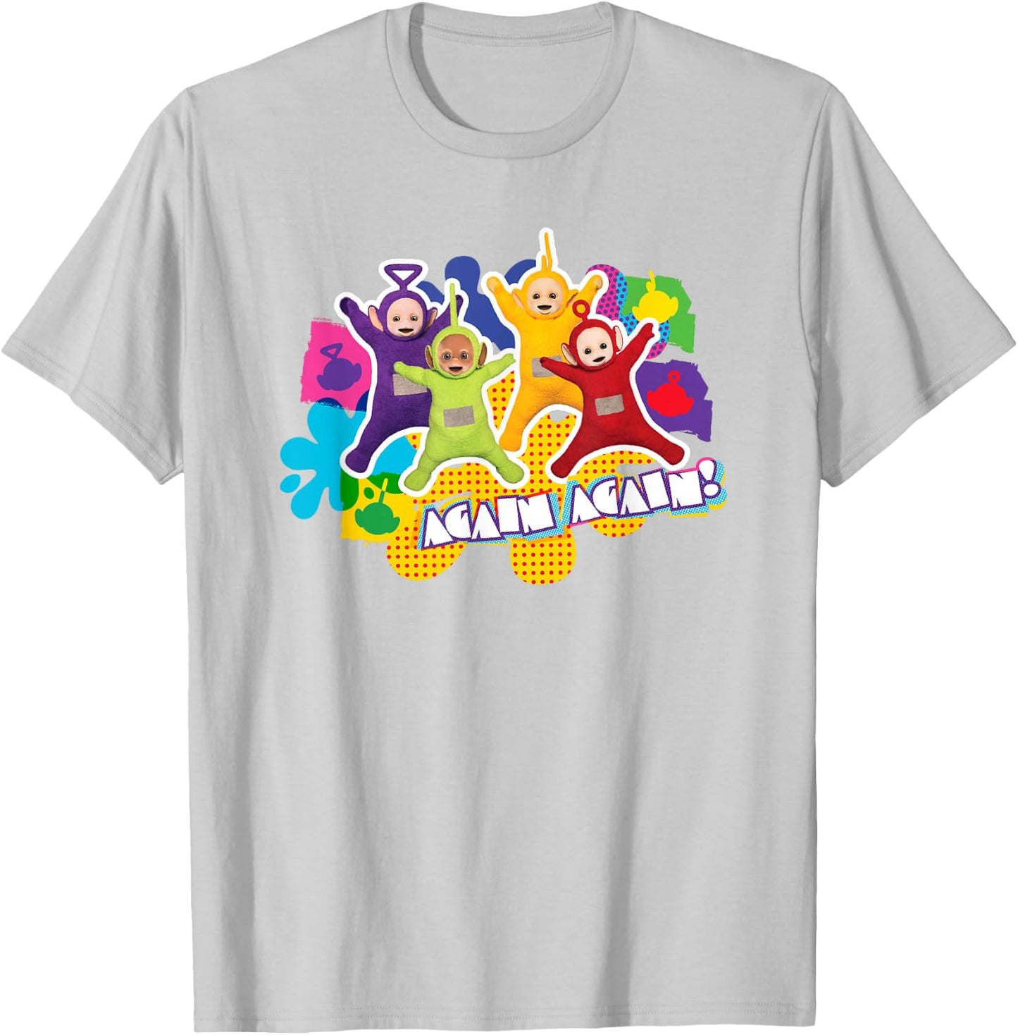 Teletubbies Again Group Jump T-Shirt - T-Shirt | Ash