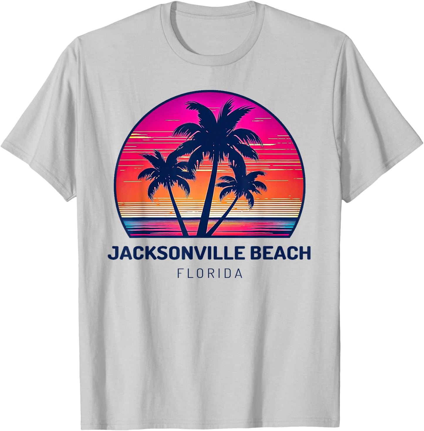 Jacksonville Beach Florida T-Shirt - T-Shirt | Ash