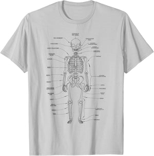 Human body anatomy science teachers students T-Shirt - T-Shirt | Ash