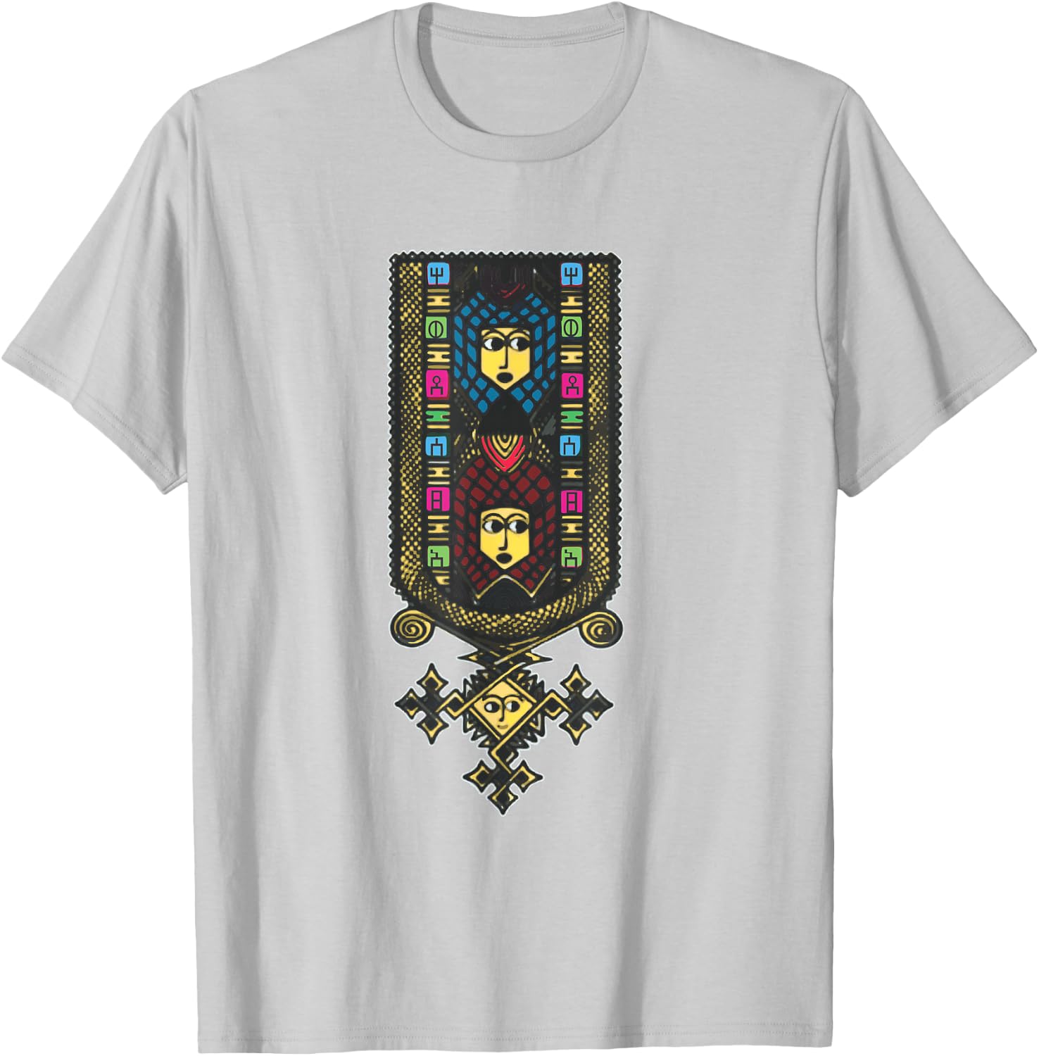 Ethiopian Traditional Eritish Traditional T-Shirt - T-Shirt | Ash