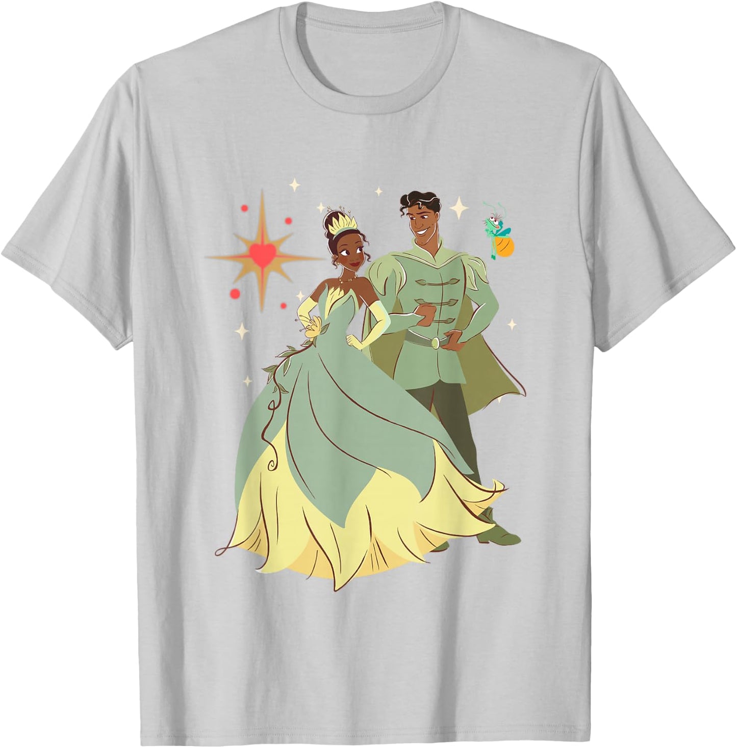 Disney The Princess And The Frog Valentine's Day Portrait T-Shirt - T-Shirt | Ash