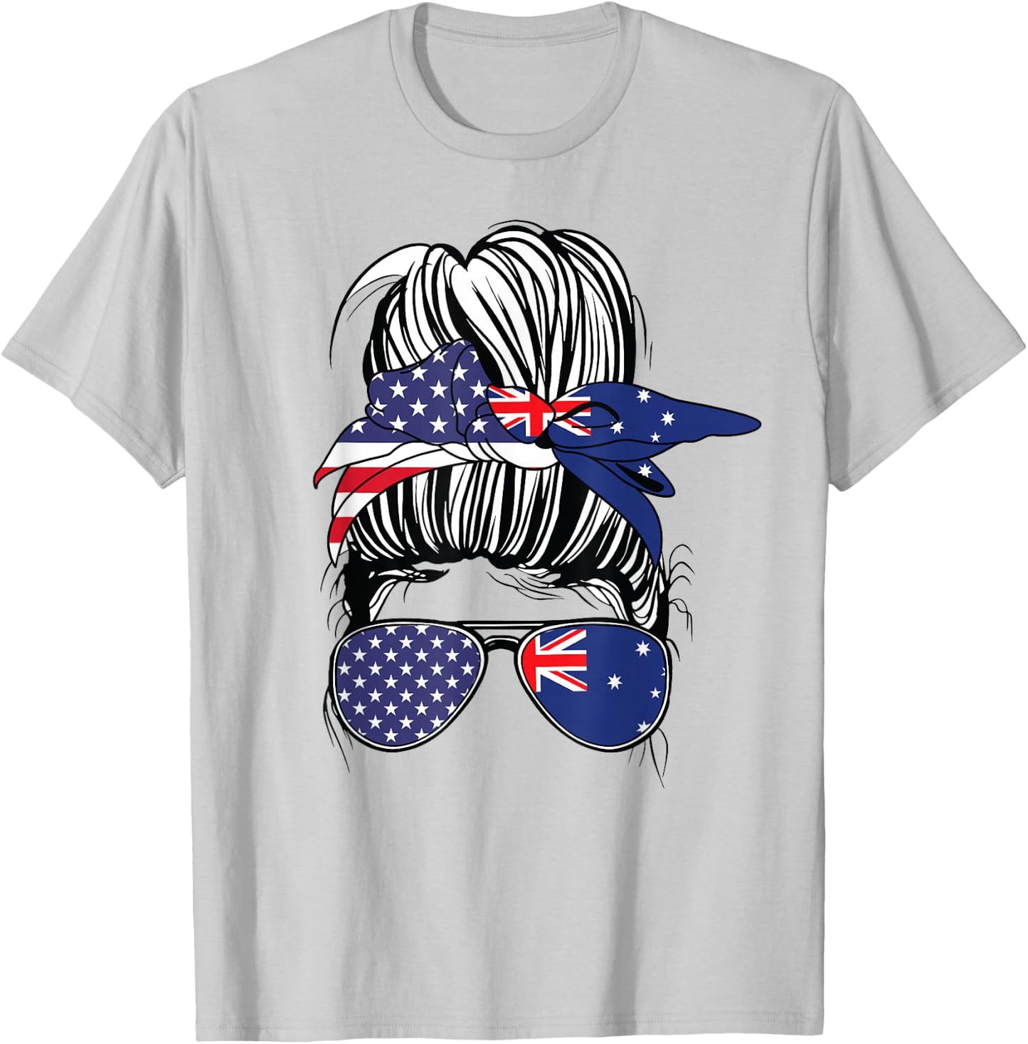 Australian American Heritage Women USA Girl Australia T-Shirt - T-Shirt | Ash